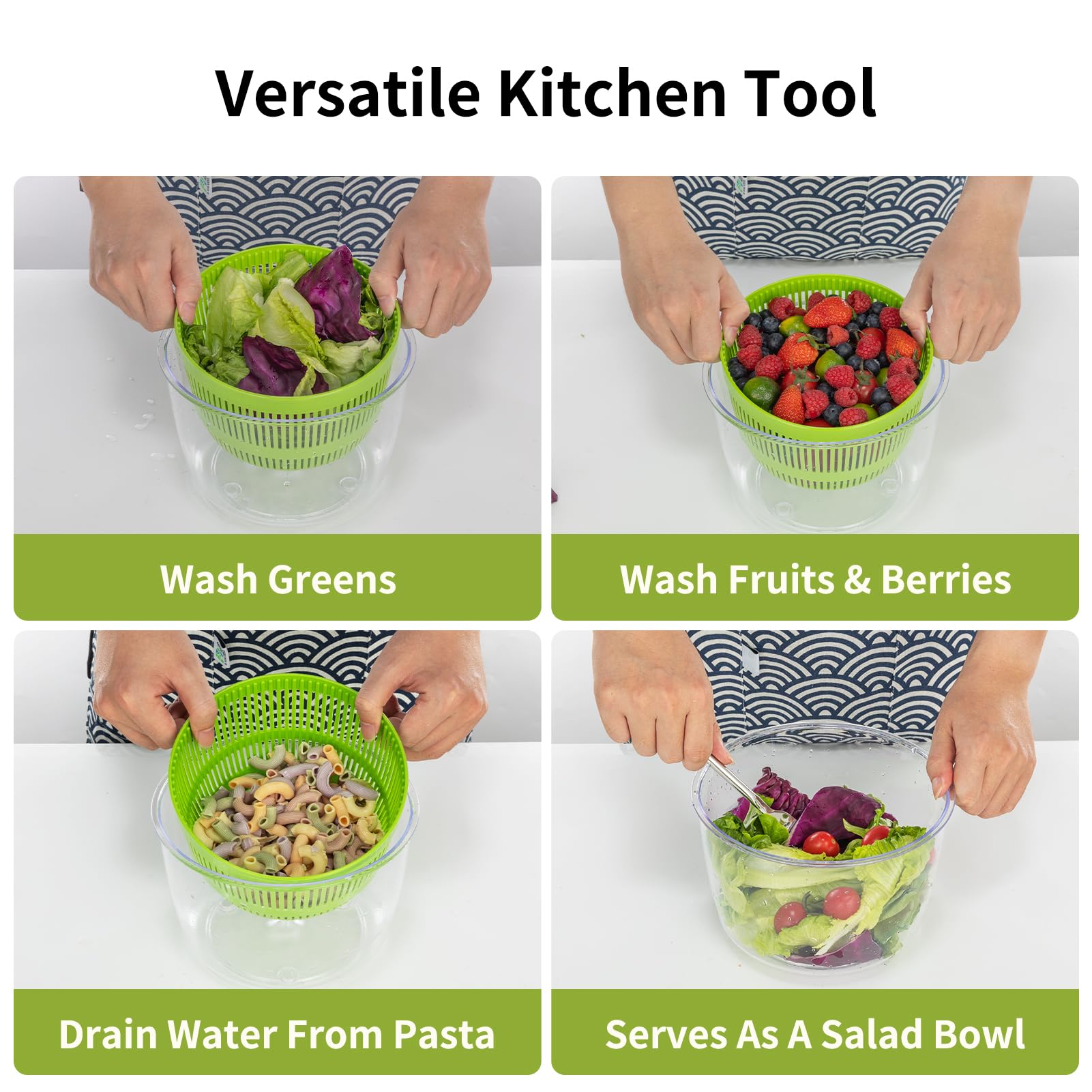 Vihoom 3-qt size fits small kitchens and compact storage.