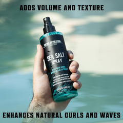 Viking Revolution hair clay tub provides matte hold with natural movement.