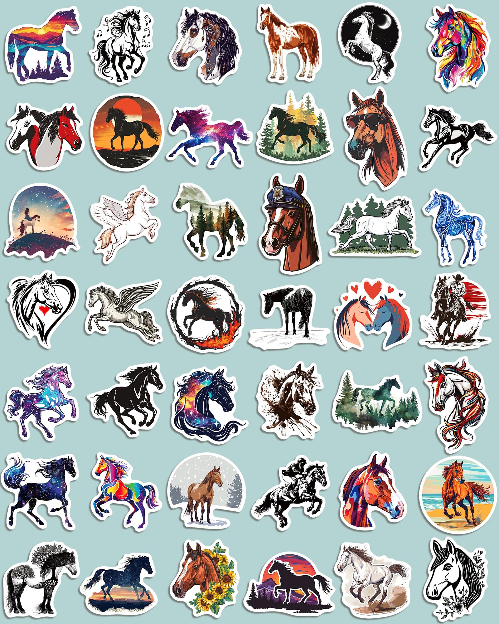 ViKiVi horse stickers for crafts and gifts across kids, teens, and adults.