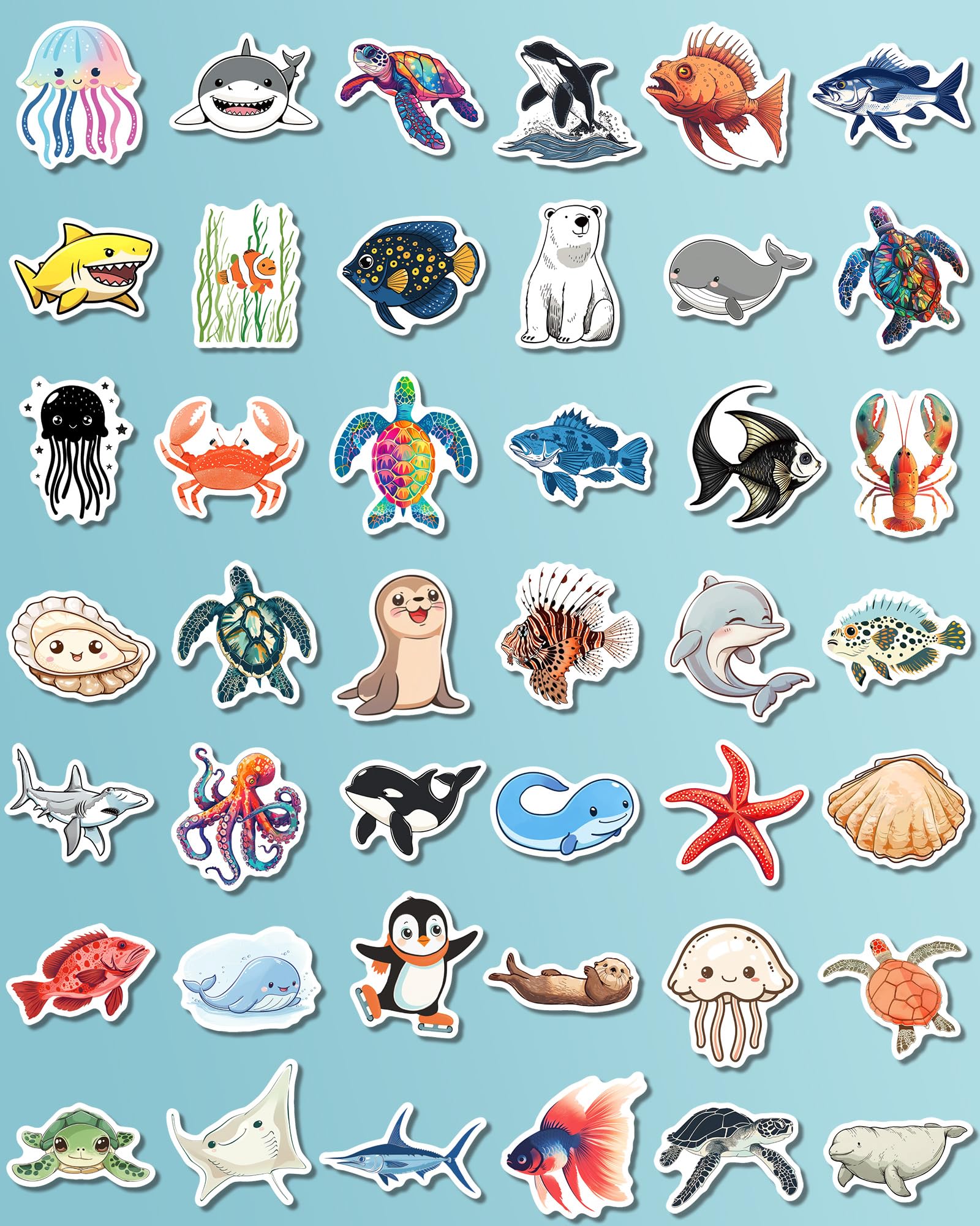 ViKiVi ocean stickers party favors enhance classrooms and events