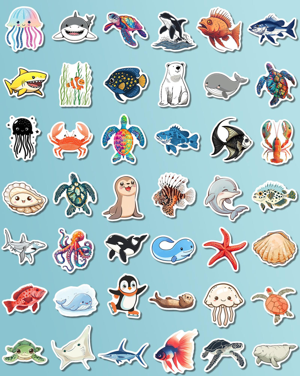 ViKiVi ocean stickers party favors enhance classrooms and events