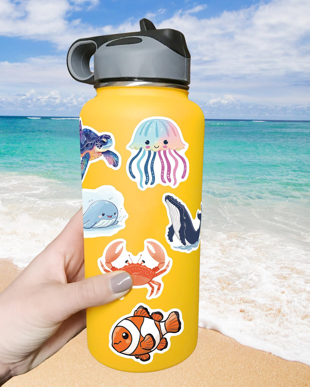 ViKiVi ocean stickers for laptop personalize devices with durable, vivid artwork