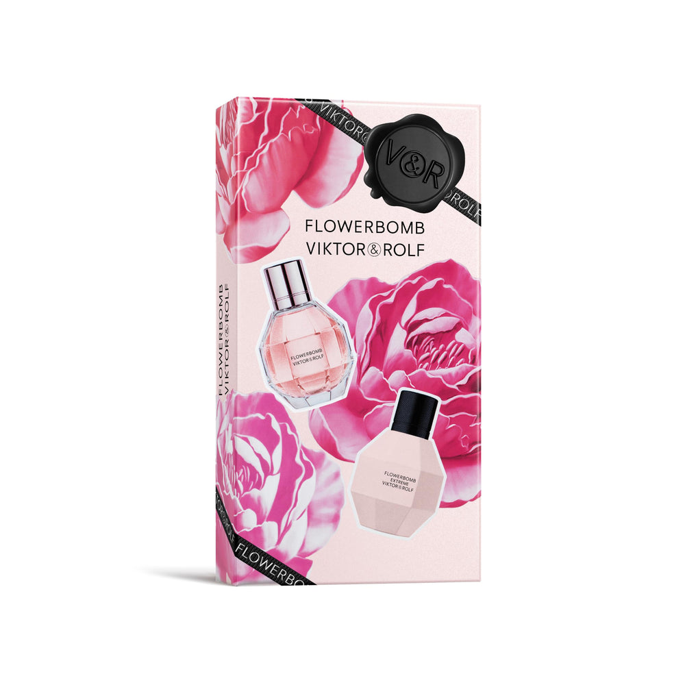 Viktor&Rolf Flowerbomb label close-up with premium branding