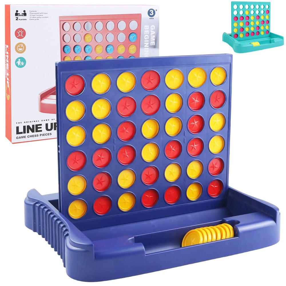Vikutu 4 in a Row blue game for quick family fun