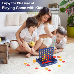 Vikutu travel-size board game in blue, perfect for car trips