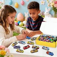 Vileafy 30 mini race cars top view showcases uniform sizes