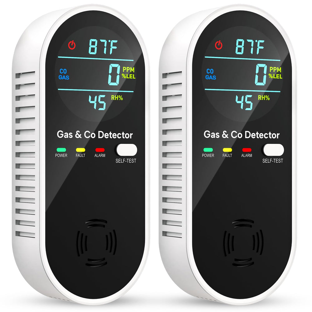 Vilfet 4-in-1 detector plugged in for reliable CO and gas monitoring.