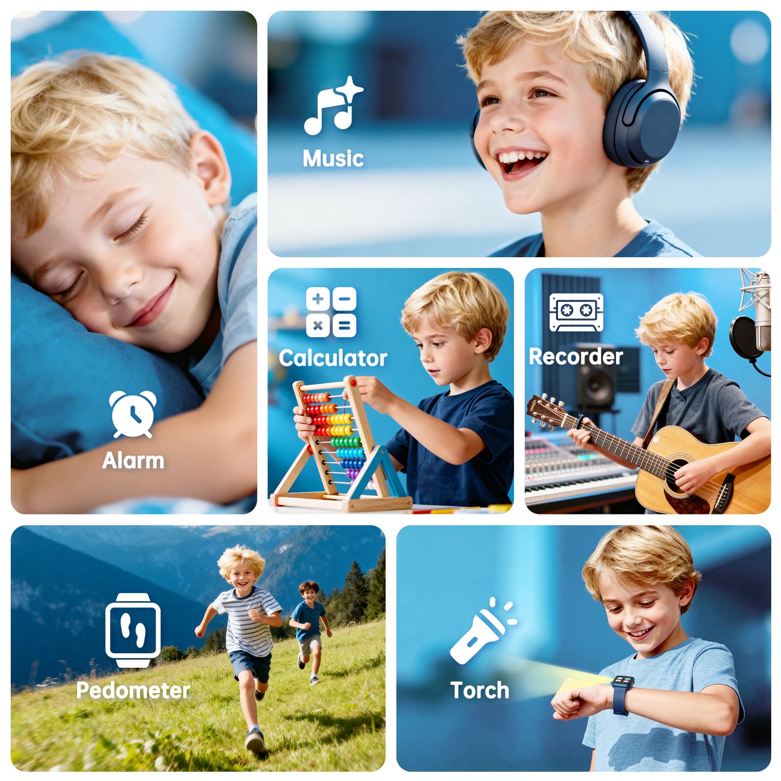 Vilicert smart watch learning cards enriching reading and recognition
