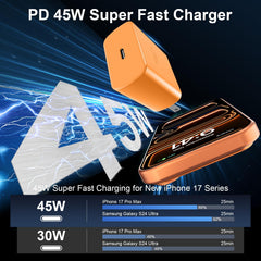 Vilive 10ft Type-C to C cable extends reach for comfortable charging.
