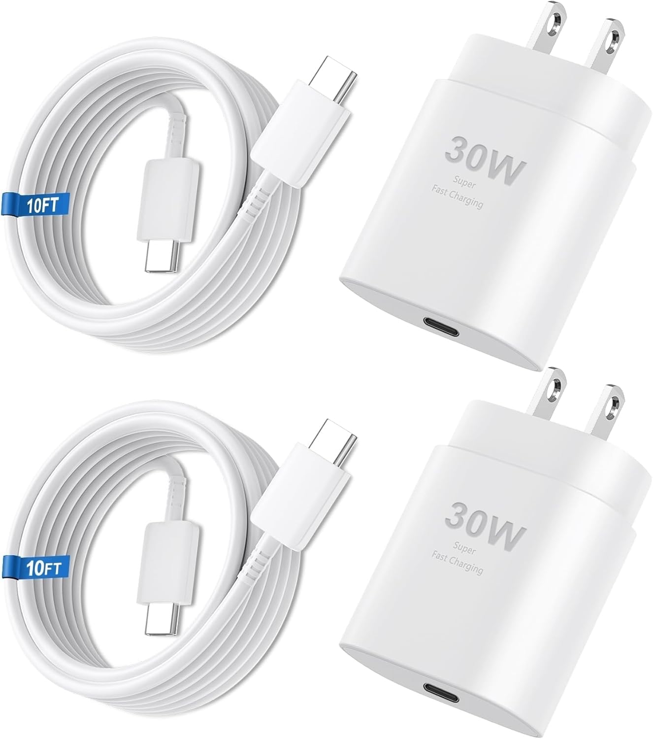 Vilive 30W USB-C charger front view for fast, portable charging