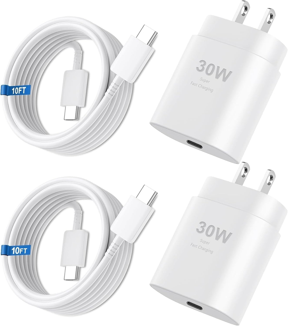 Vilive 30W USB-C charger front view for fast, portable charging