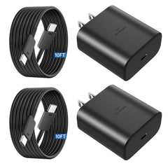 Vilive 45W USB-C fast charger block for Galaxy devices powering quickly.