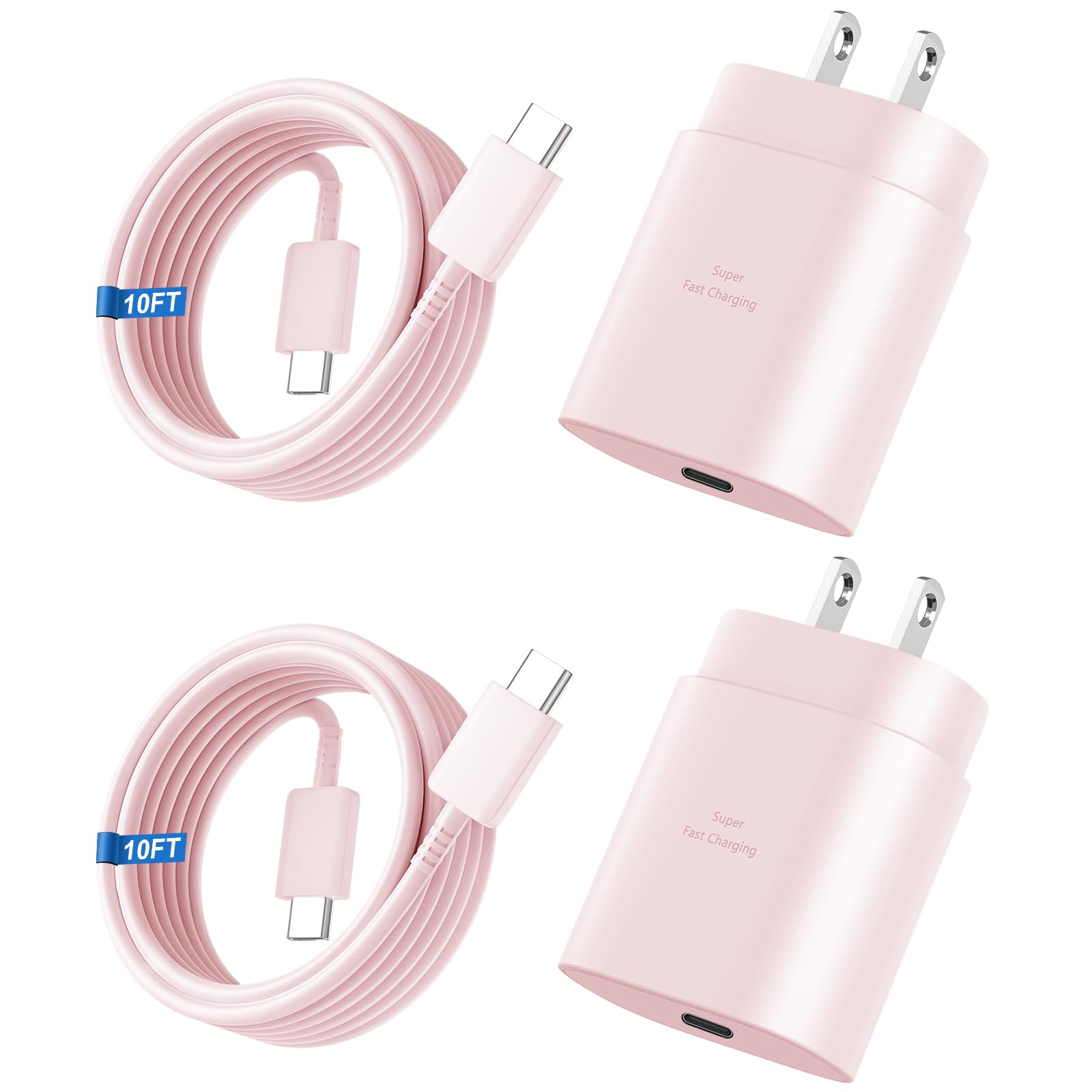 Vilive 25W USB-C wall charger with Samsung compatibility for rapid charging at home