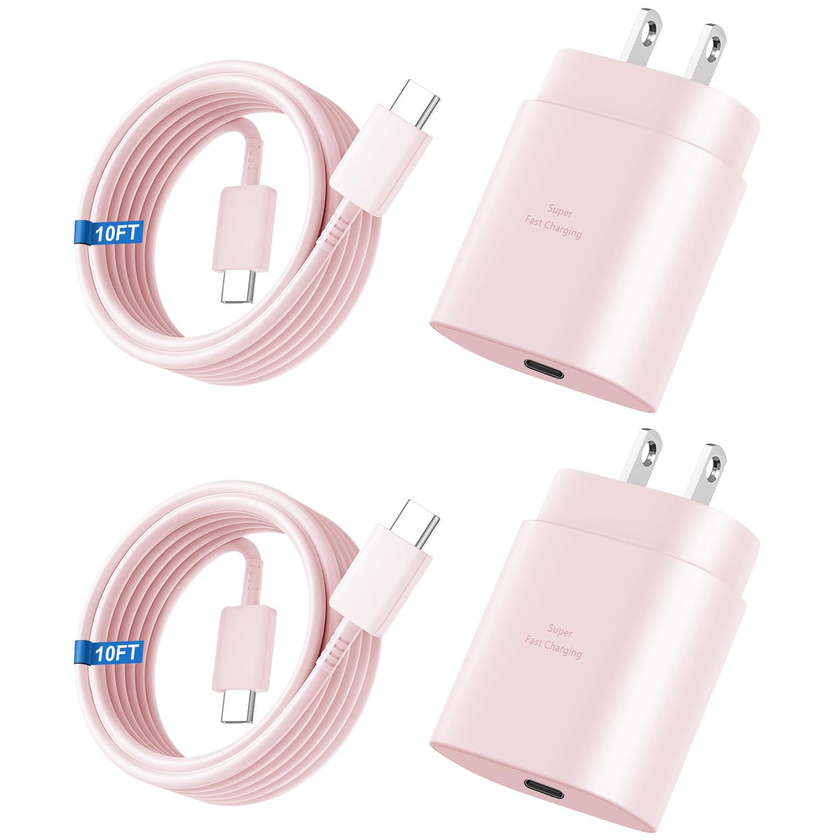 Vilive 25W USB-C wall charger with Samsung compatibility for rapid charging at home