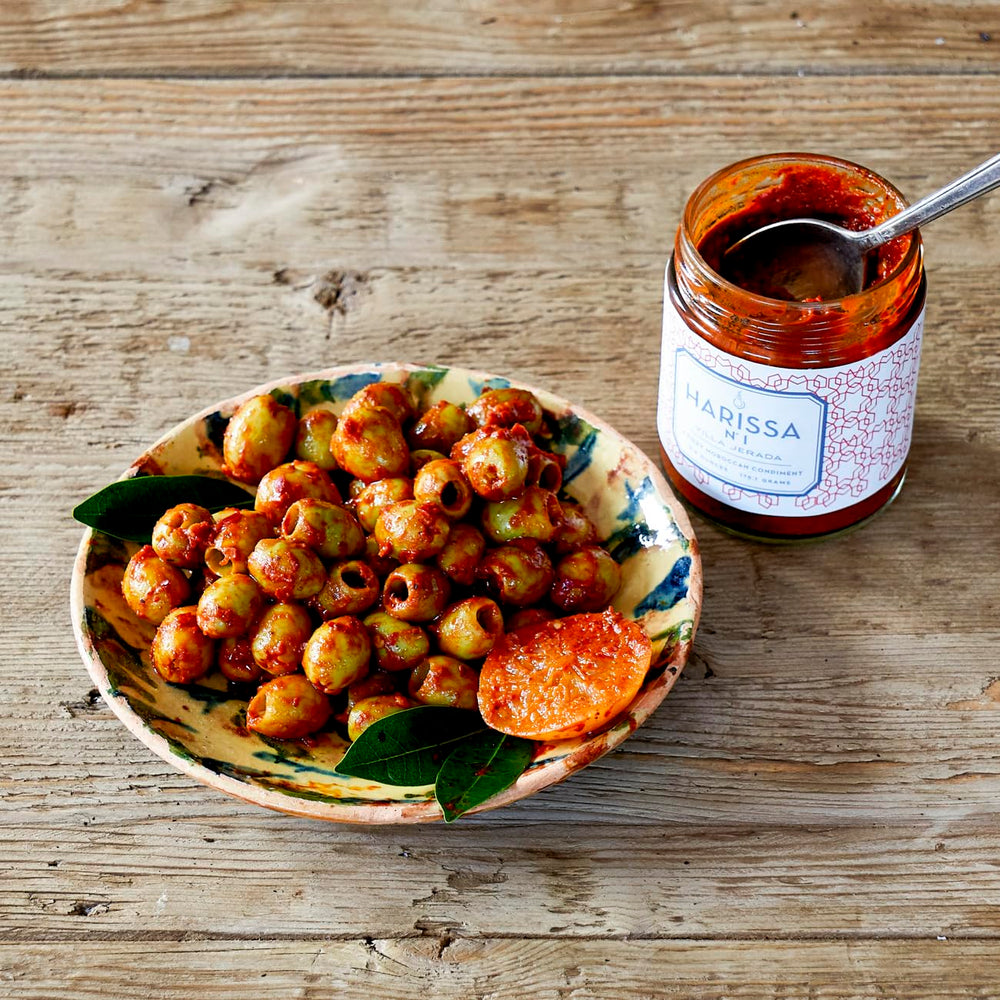 Villa Jerada Harissa No.1 grilled seafood complement with citrus notes