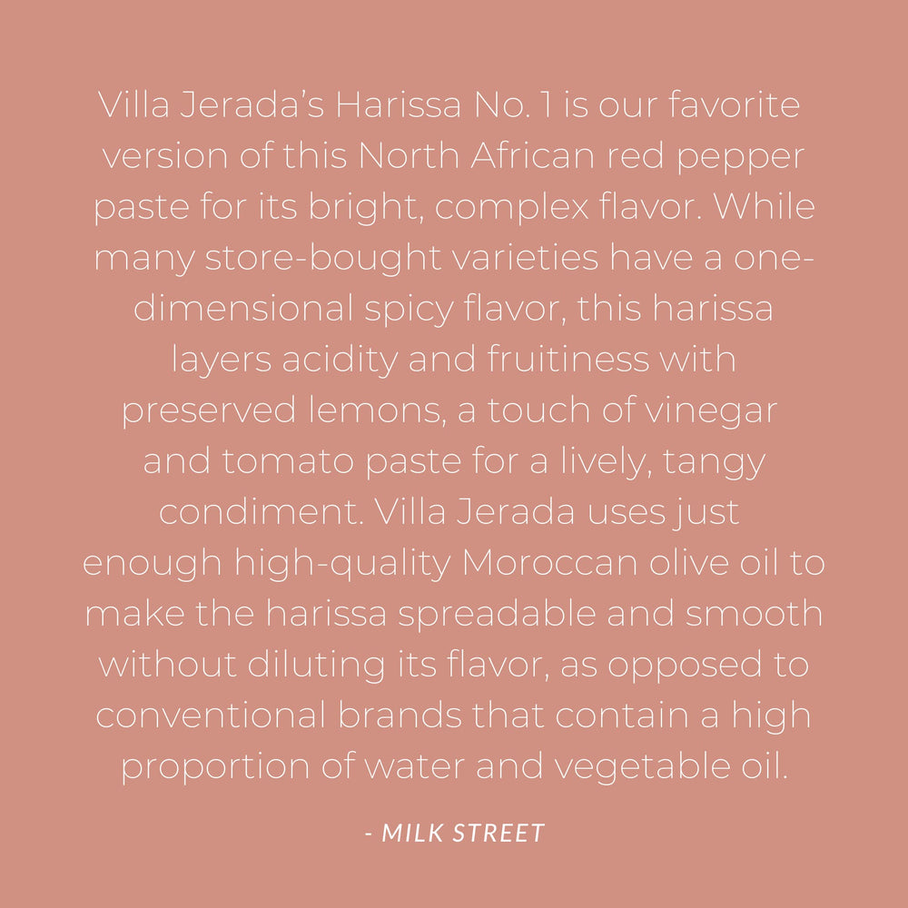 Villa Jerada Harissa No.1 roasted meat glaze delivers smoky warmth