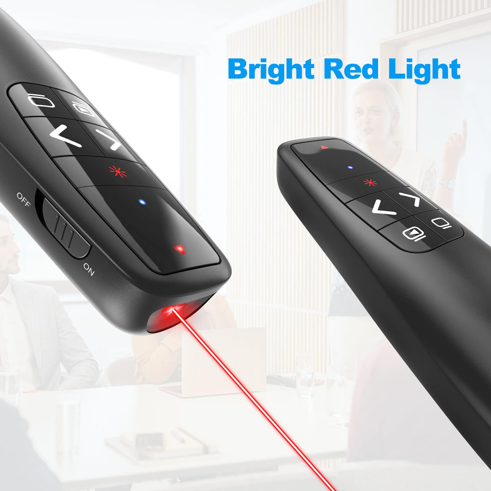 VILNIU clicker shows 98 ft slide control range