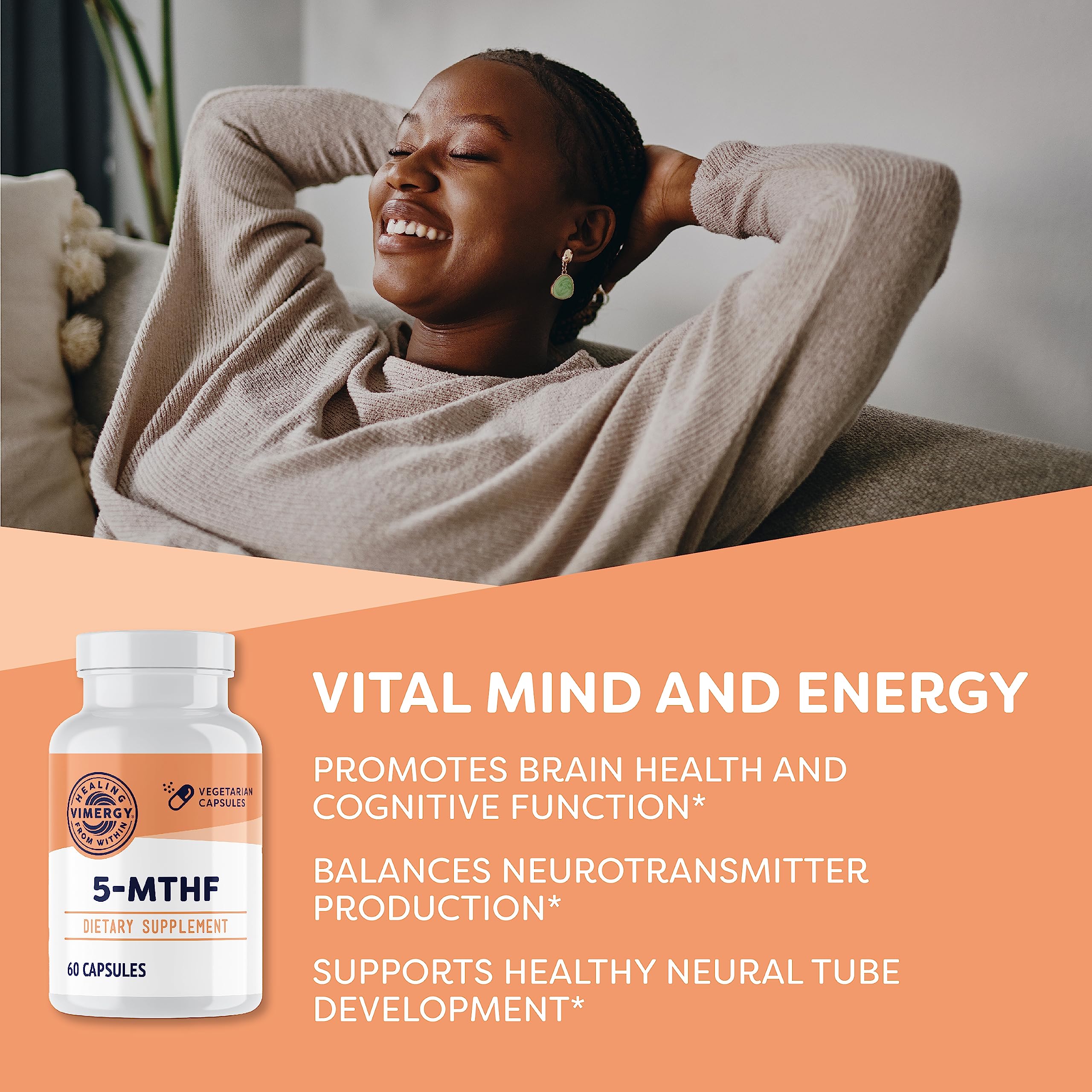 Vimergy bottle pour showing capsules for on-the-go supplementation