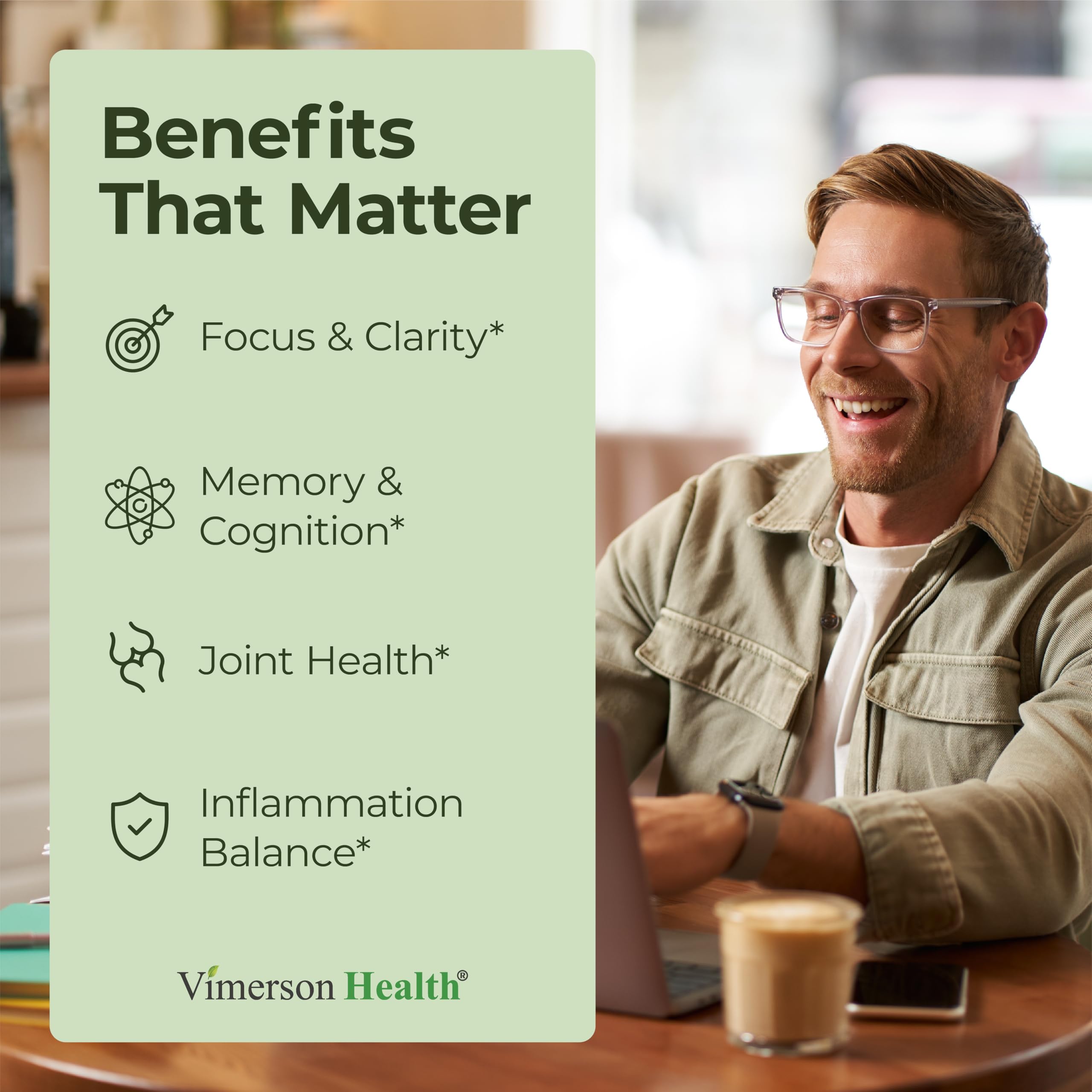 Vimerson Health turmeric curcumin capsules closeup: enhanced absorption with black pepper.