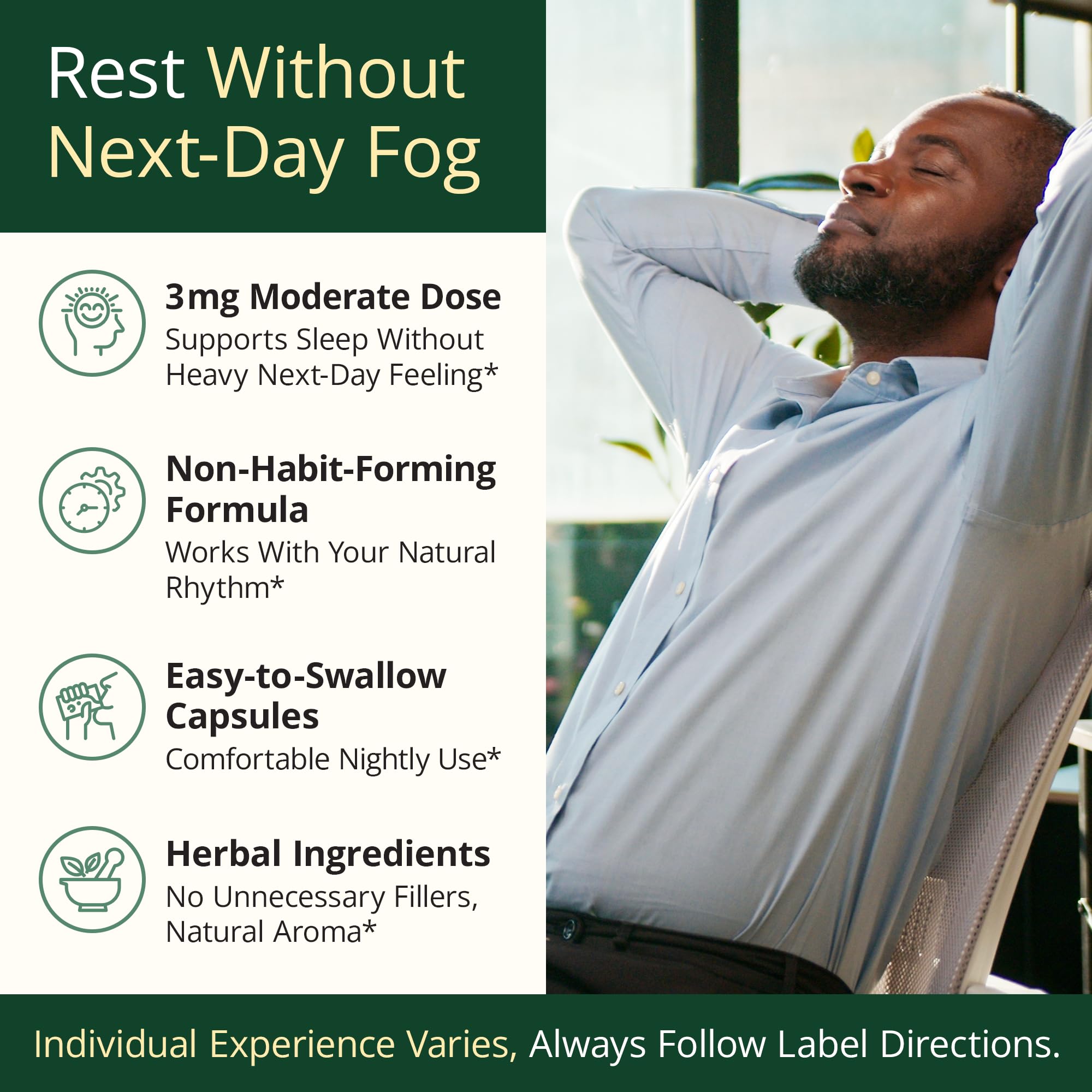 Vimerson Health daily sleep routine packaging on desk
