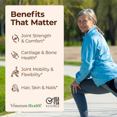 Vimerson Health glucosamine-chondroitin-msm capsules closeup for convenient daily supplementation