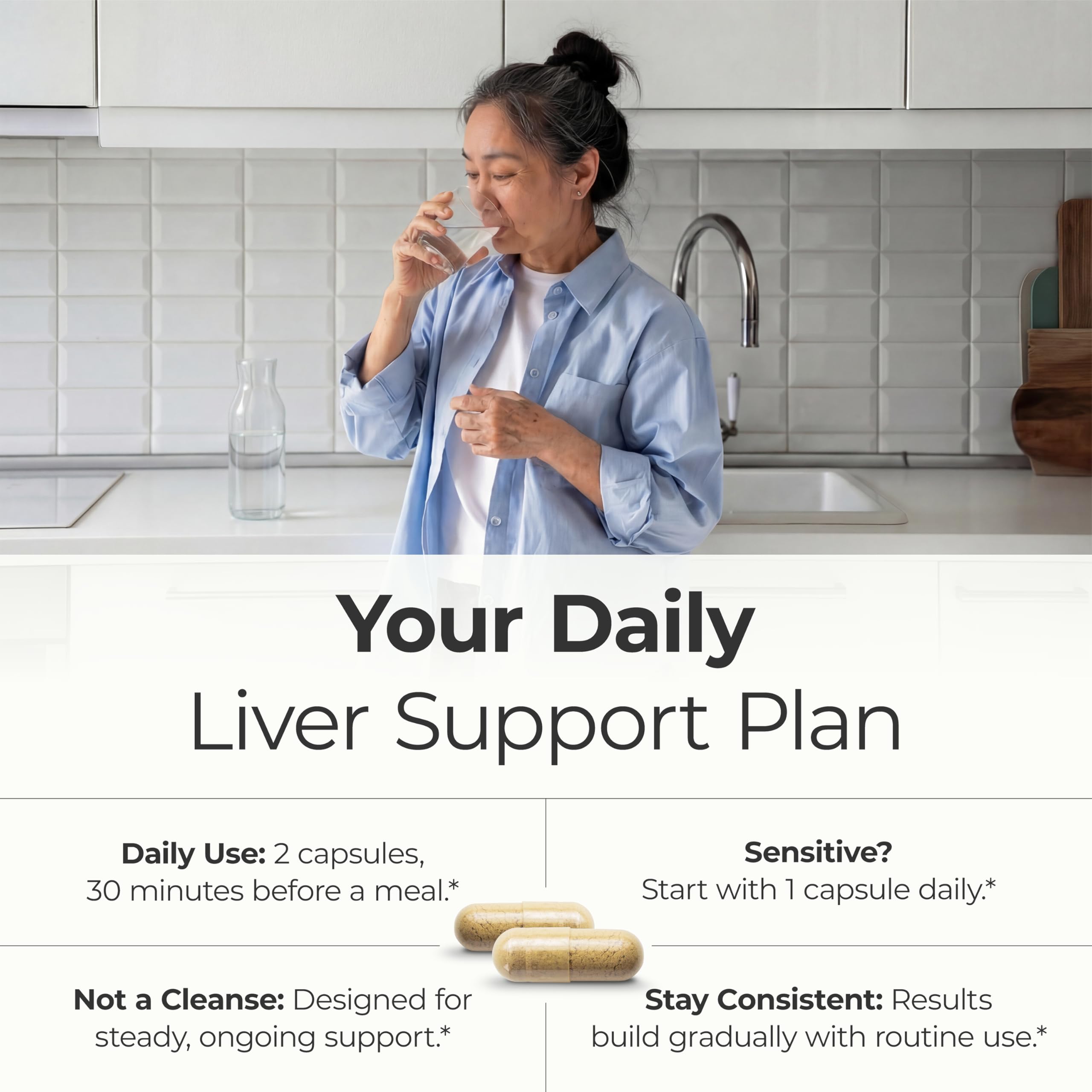 Vimerson Health Liver Cleanse ingredients scene with 20+ botanicals.