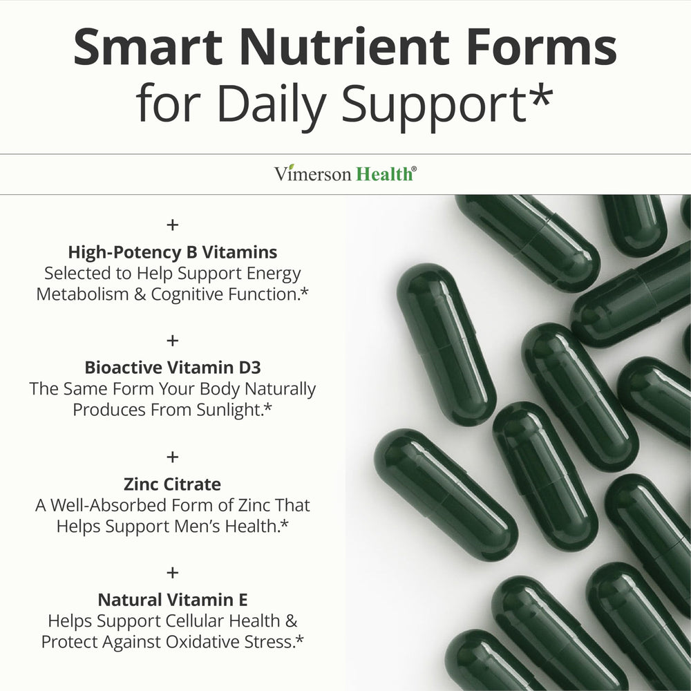 Pouring Vimerson Health capsules for easy daily intake.