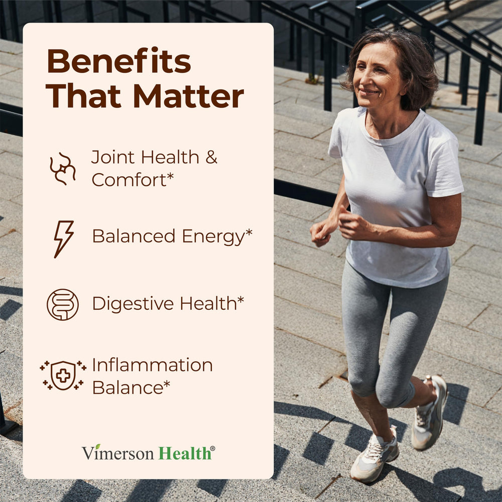 Vimerson Health Moringa Turmeric capsules closeup showing potency.