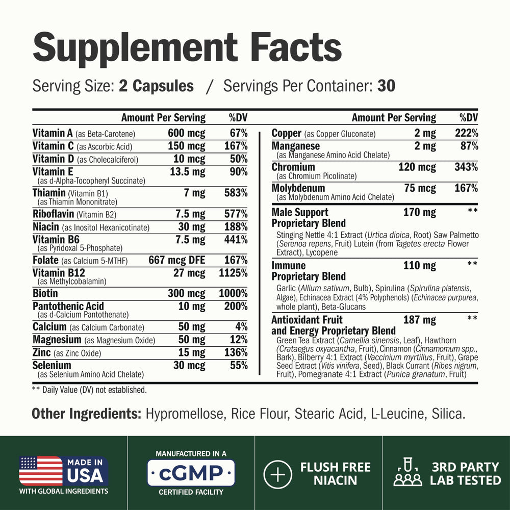 Vimerson Health multivitamin label view with bottle details