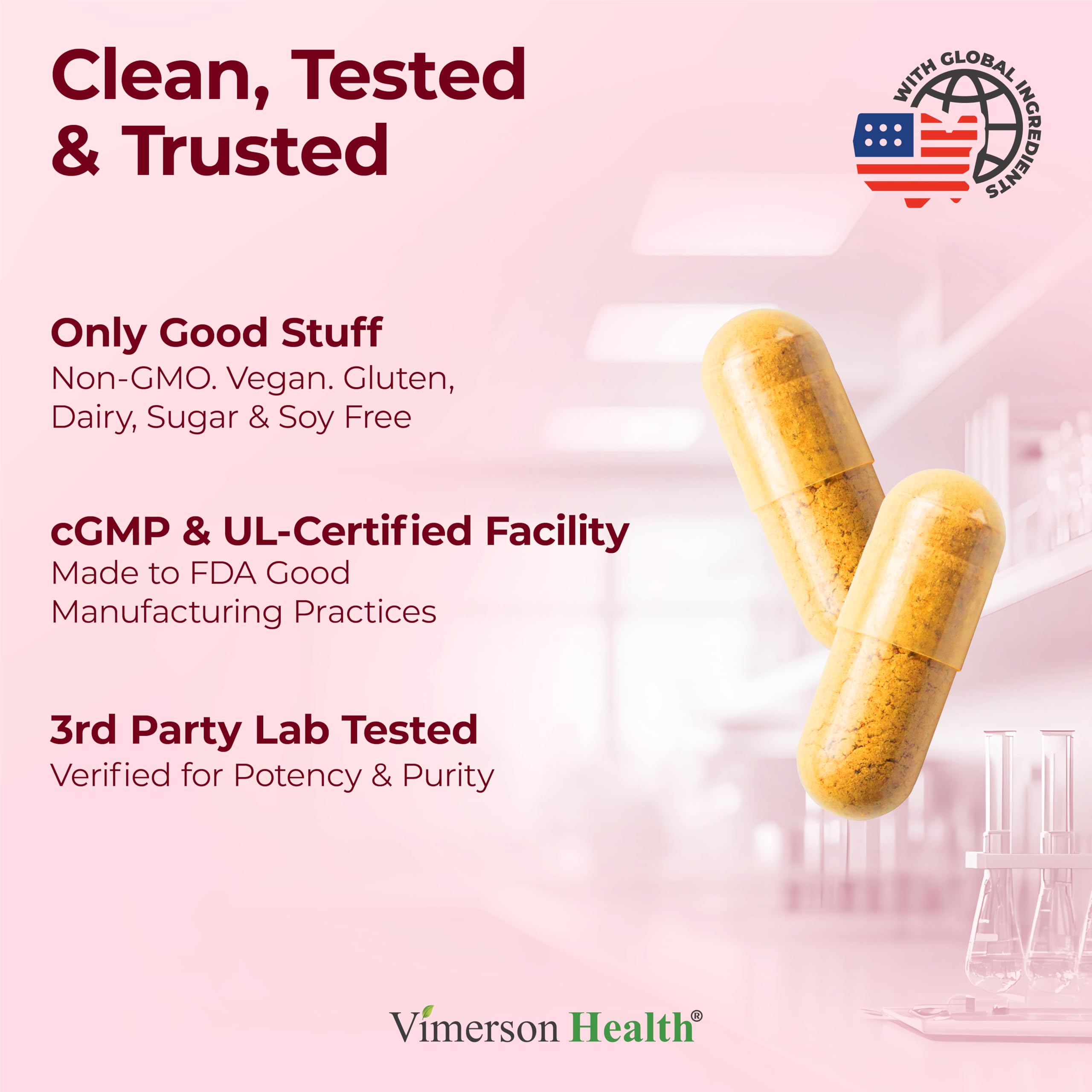 Vimerson Health Tart Cherry Capsules turmeric extract detail signals potency and balance.