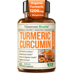 Vimerson Health Turmeric Curcumin bottle front for joint support