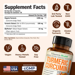 Vimerson Health capsules closeup showing vegan capsules for daily use