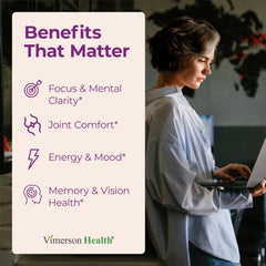 Vimerson Health turmeric curcumin capsules supporting joint comfort and mobility.