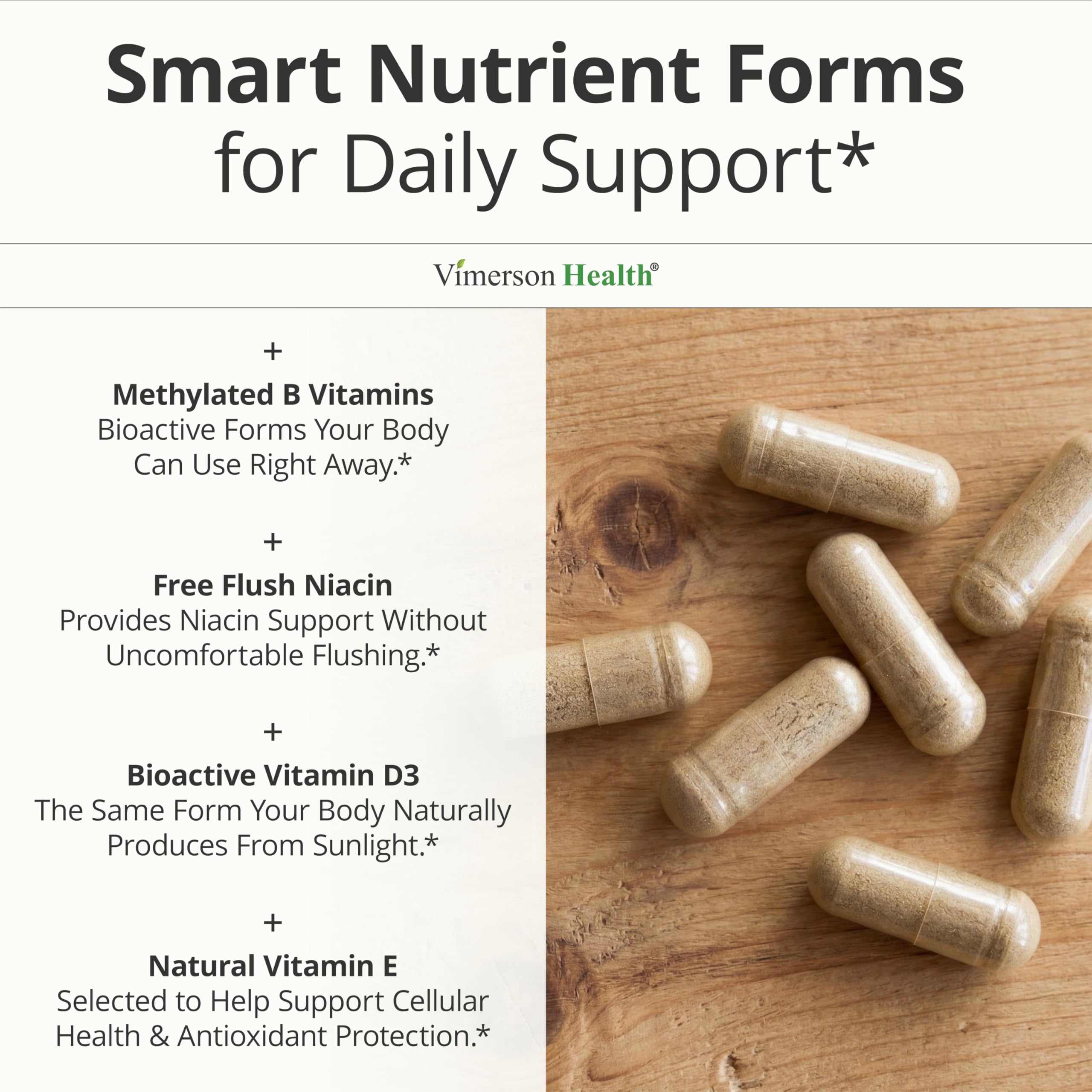 Vimerson Health multivitamin capsules ready for daily routine