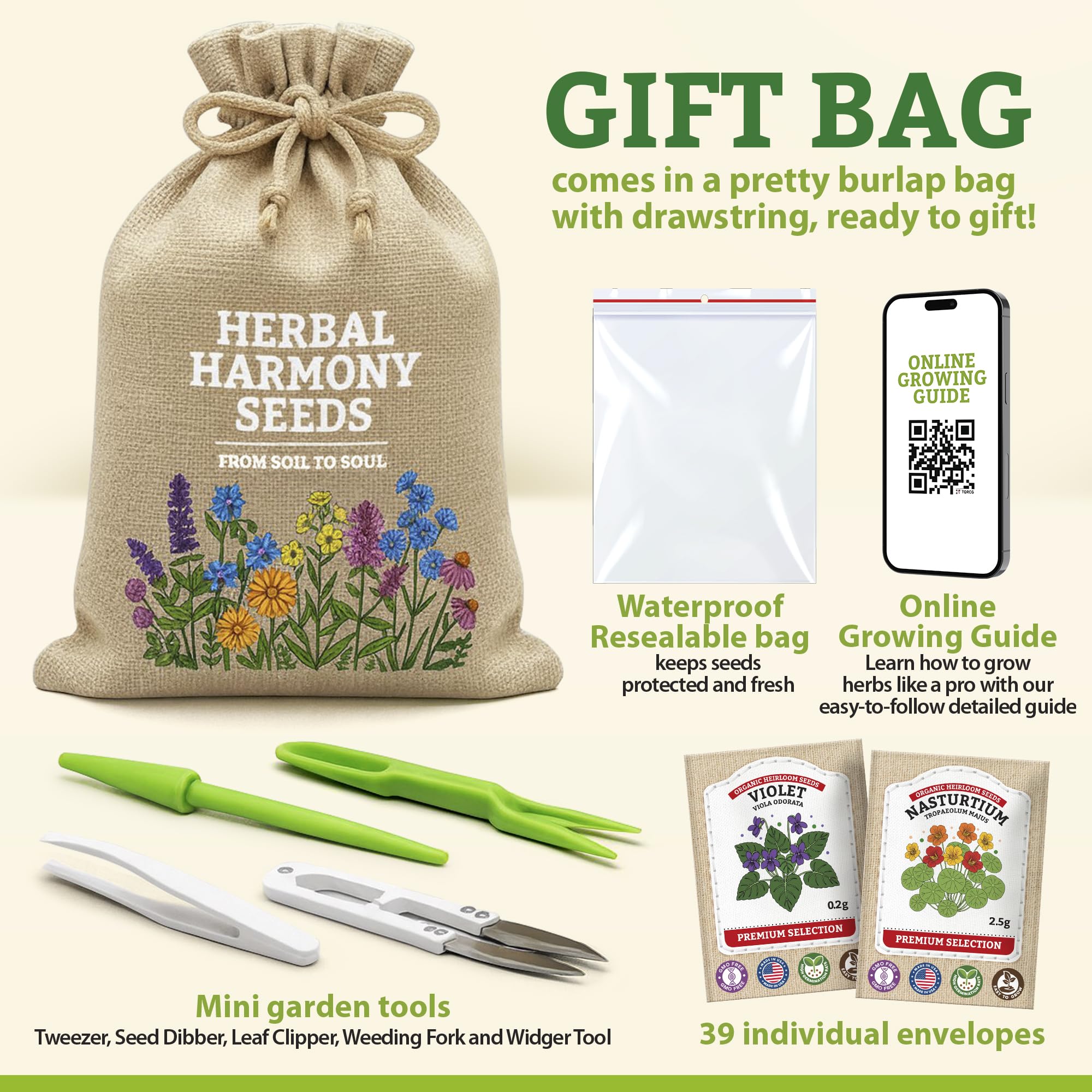 Reusable Mylar storage pouch keeping Vimtoba seeds dry and ready for planting
