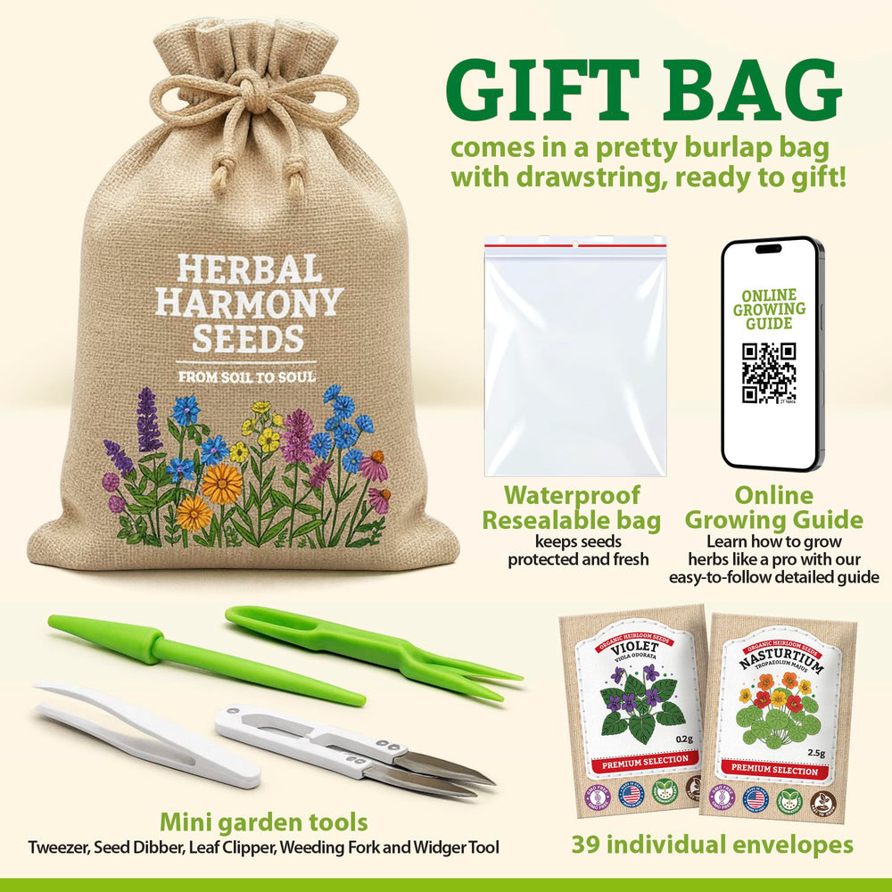 Reusable Mylar storage pouch keeping Vimtoba seeds dry and ready for planting
