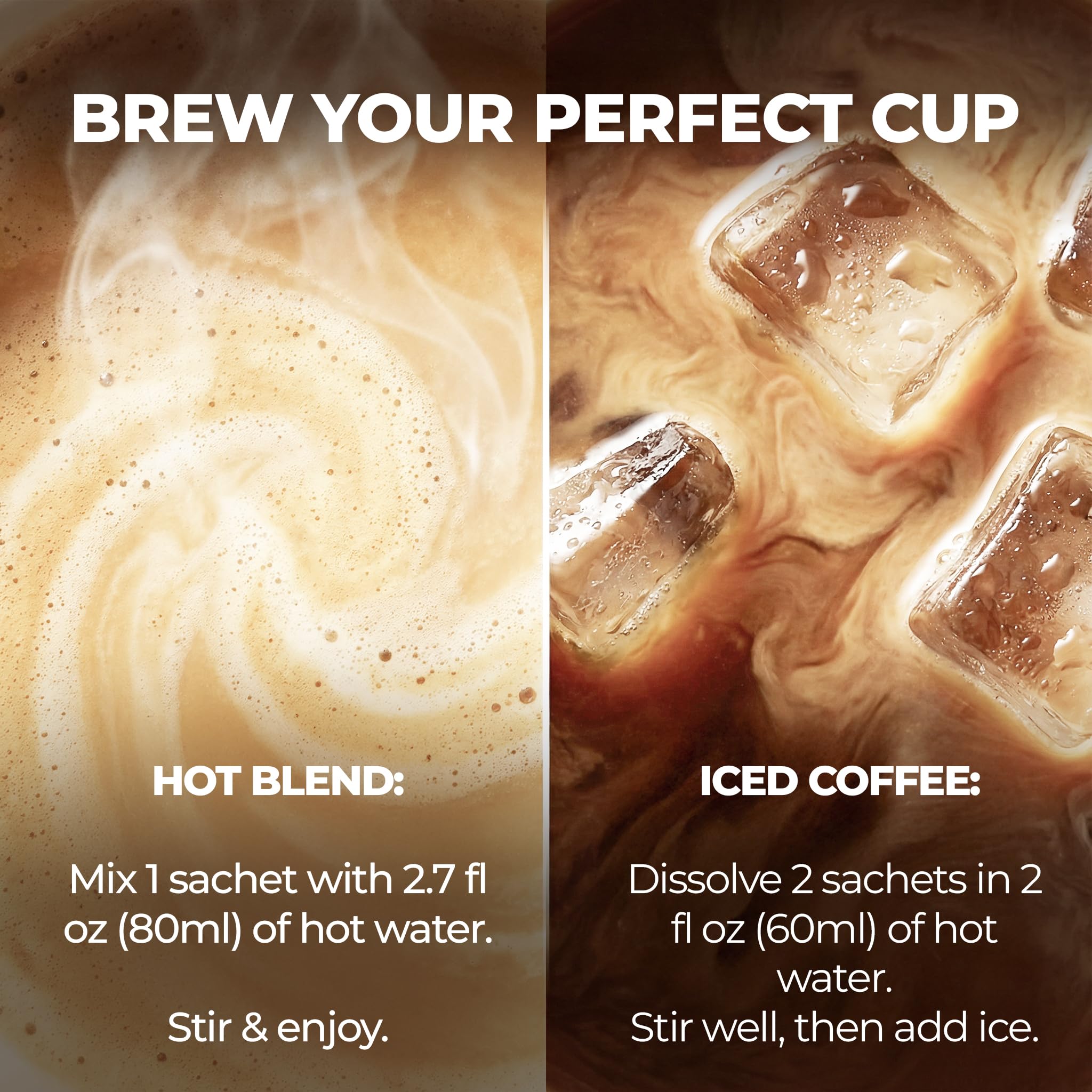 Vinacafe hot or iced coffee in glass for versatile beverages