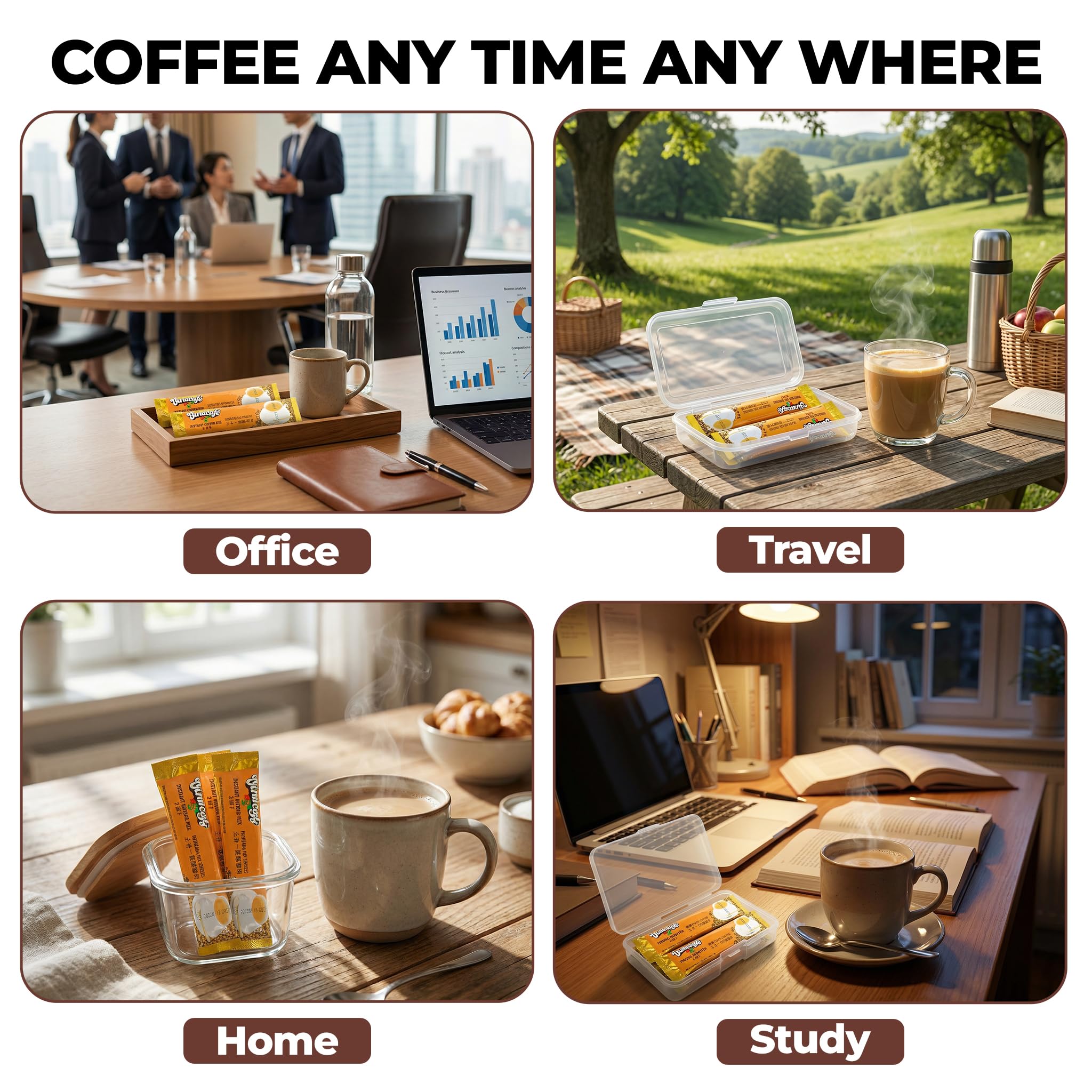 Vinacafe office and travel pack ready for daily use