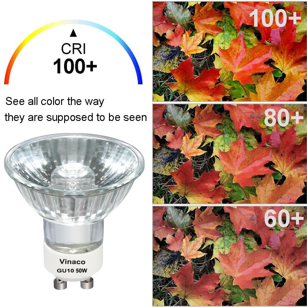 Vinaco GU10 50W bulb easy plug-and-play installation