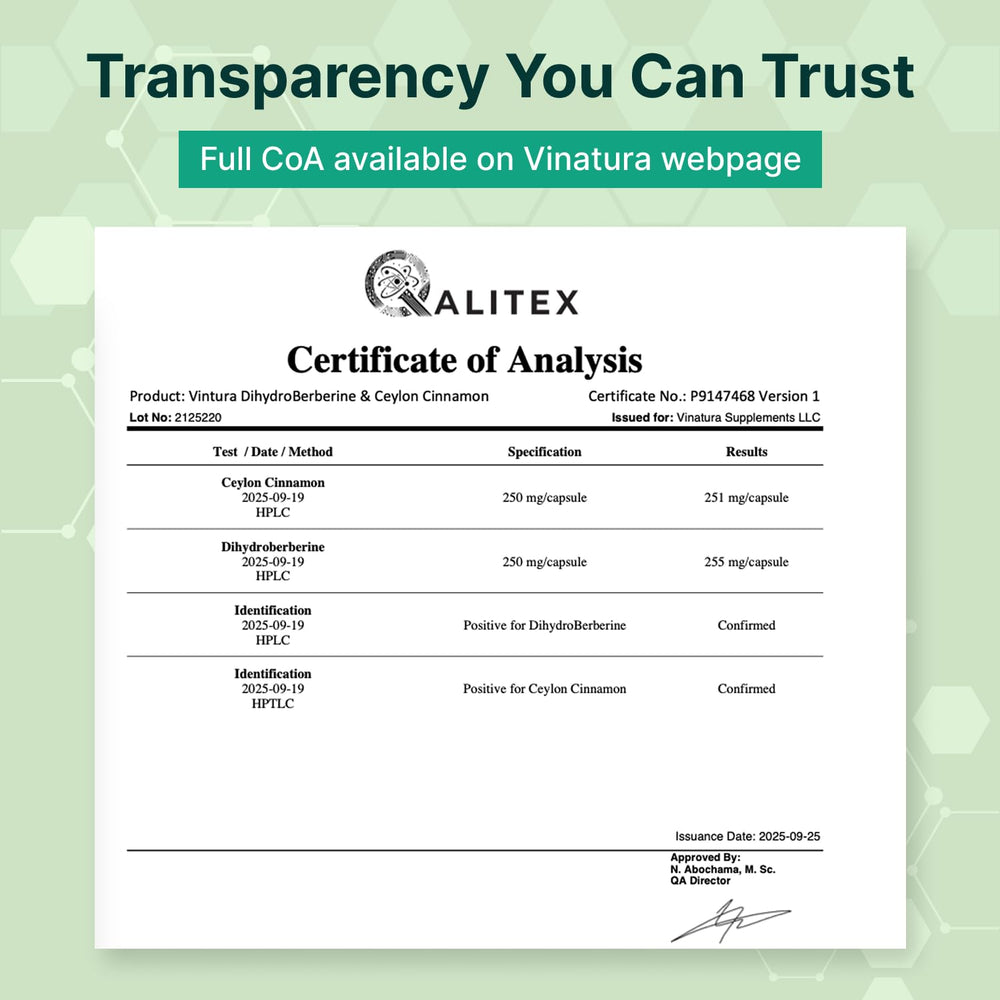 VINATURA third-party testing shield signals quality assurance