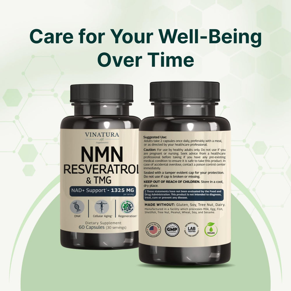 VINATURA NMN Complex lifestyle scene illustrating a calm morning routine.