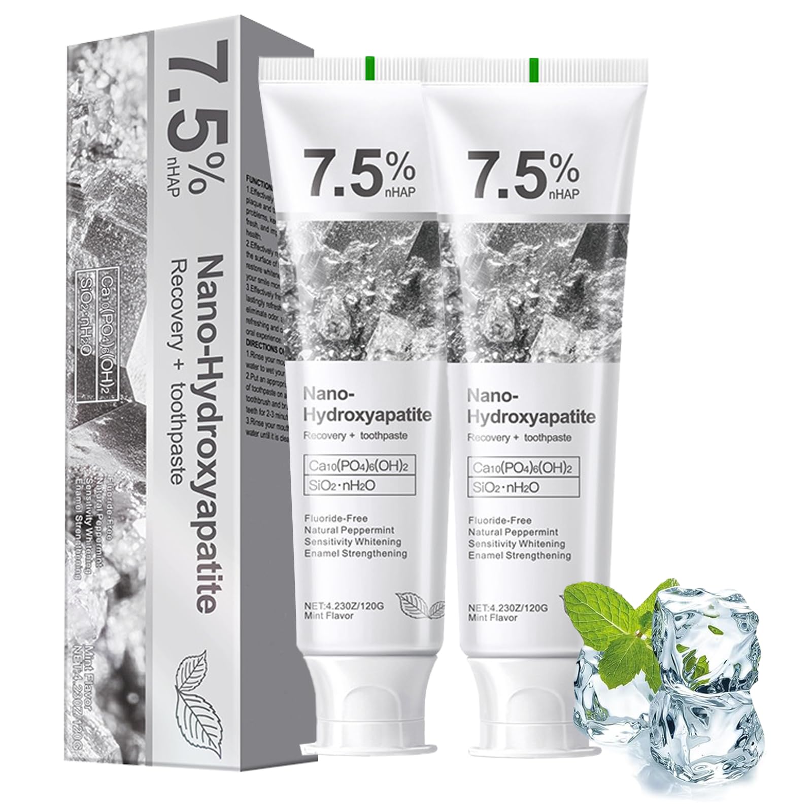 Vingtank nano-hydroxyapatite toothpaste tube highlighting enamel protection during daily brushing.