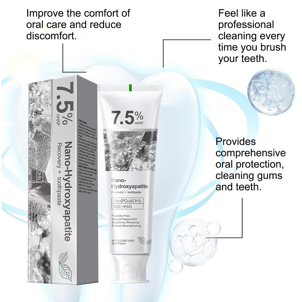 Vingtank toothpaste foam closeup emphasizes gentle cleansing for sensitive teeth.