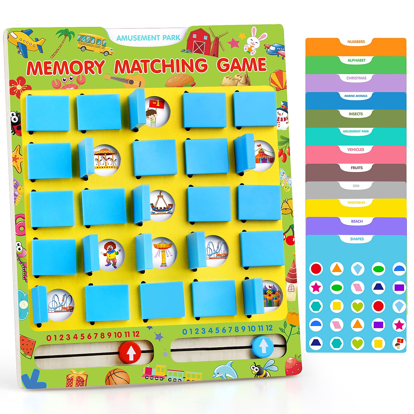 Vinlon memory board with alphabet theme promotes early recognition through play