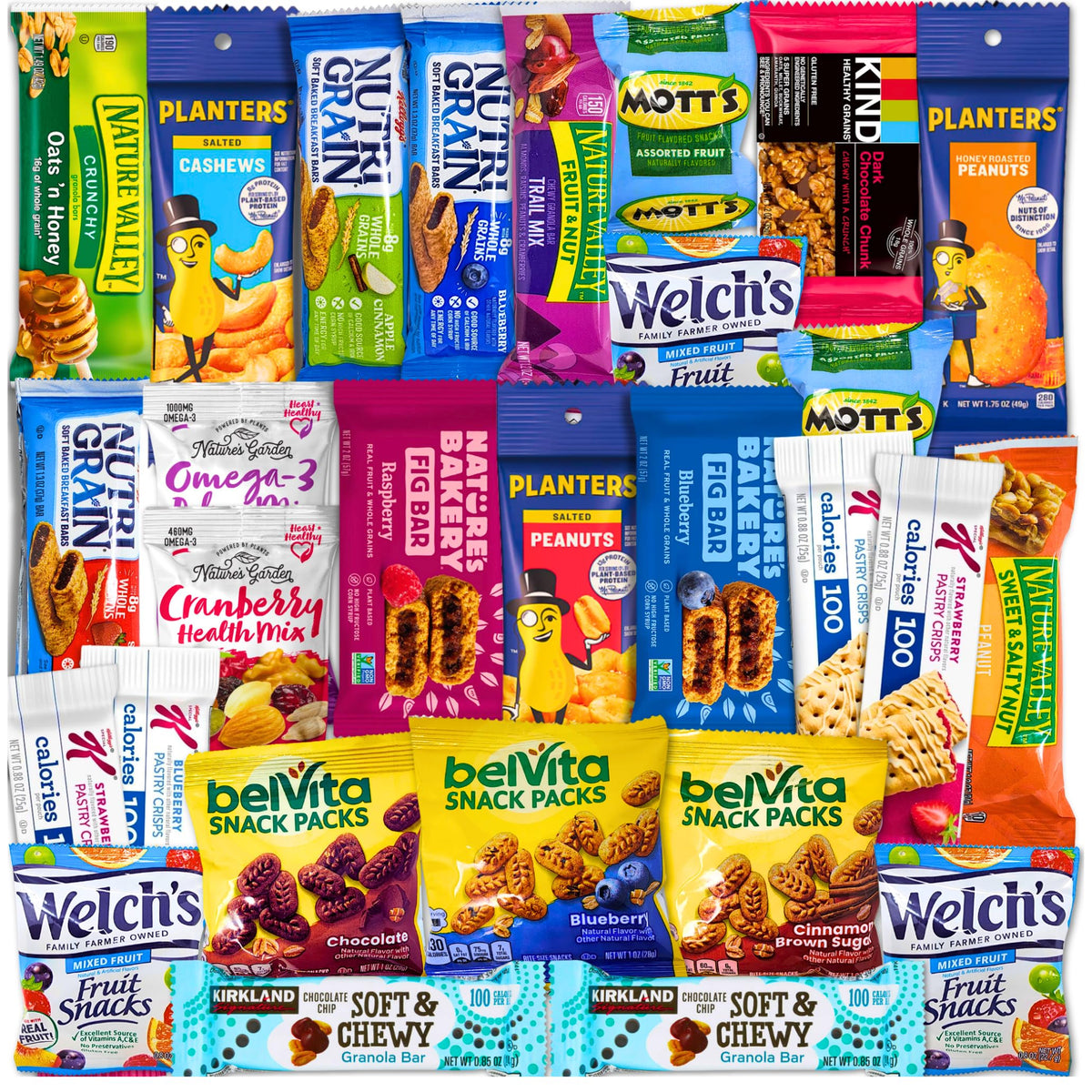 Vintage Candy Co. Deluxe Snack Box with granola bars for on-the-go energy
