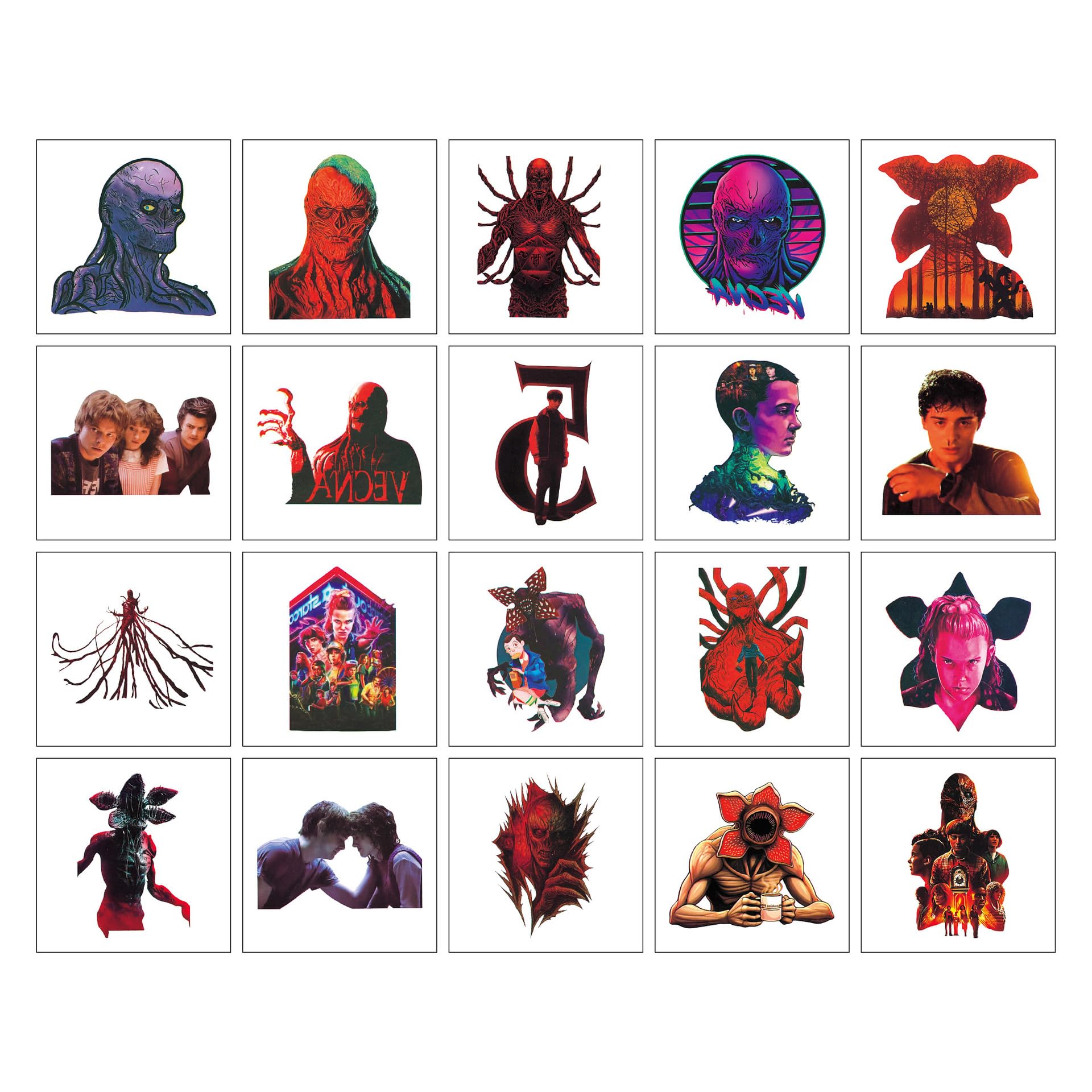 VINYUSE Stranger Things temporary tattoos for party favors and decorations