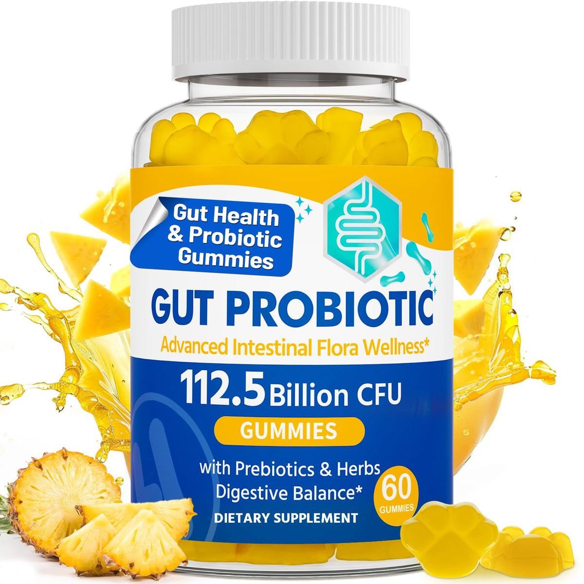 VIOAFSLSE gut health gummies bottle for daily digestive support