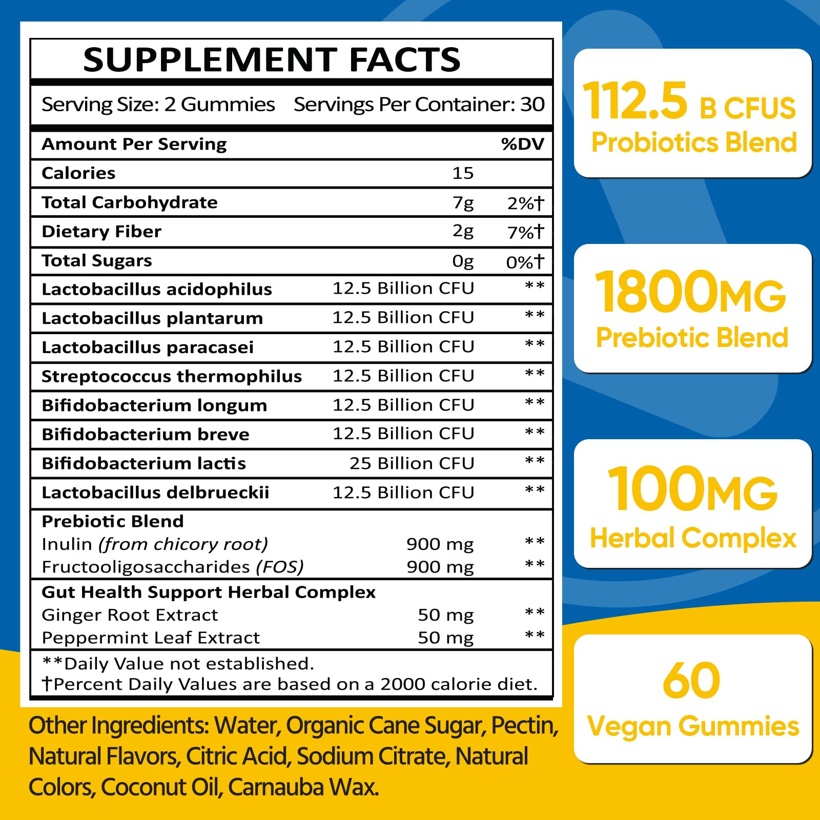 VIOAFSLSE label close-up showing eight probiotic strains