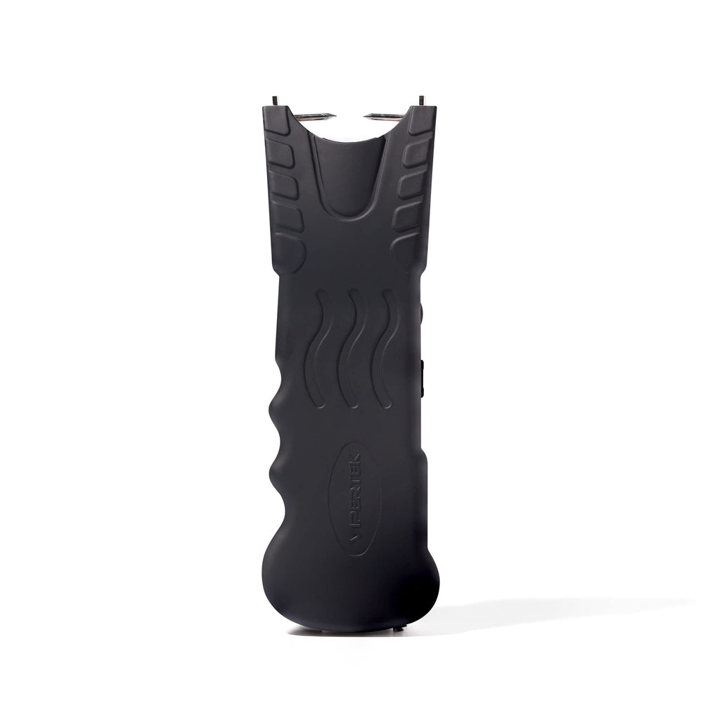 Stun gun safety disable pin connected to wrist strap on VIPERTEK.