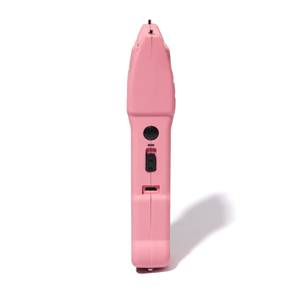 VIPERTEK stun gun wrist strap with safety pin deters misuse.